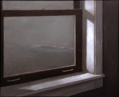"Shoreline from the Boathouse Window", 2009, oil on canvas, 36x44" "Shoreline from the Boathouse Window", 2009, oil on canvas, 36x44"