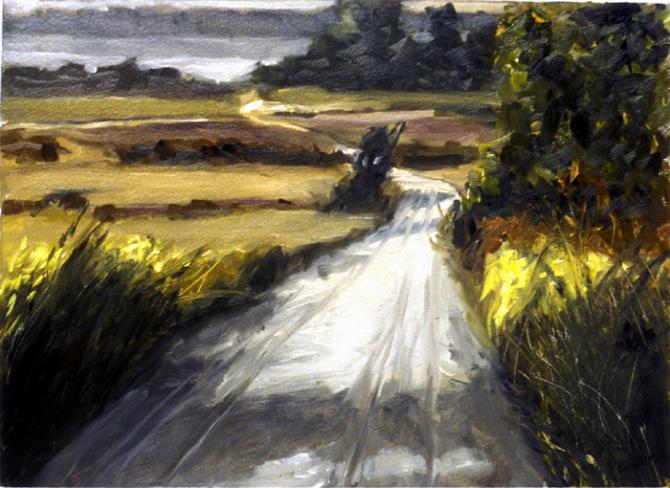 'Discovery Park', 2005, oil on paper, 18.75x22.5'