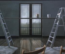 "The Music Room", 2008, oil on canvas, 36 x 60"