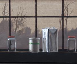 'Studio Window Sill - Afternoon', 2010, oil on linen, 12 X 24 inches
