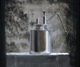 'Milk Steamer', 2010, acrylic on canvas, 16 X 14 inches