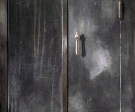 'Metal Door', 1988, oil on canvas, 48 X 36 inches