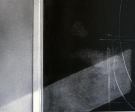  "Blackboard and Lightswitch", 1974, charcoal, 24 x 36"; Collection: Museum of Modern Art, New York, NY