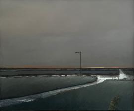 "Manitoba Grasslands, After Rain Storm", 2023, oil on canvas, 50" x 60"