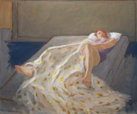 "Red Haired Girl", 1975 (Subsequently reworked by the artist), oil on canvas, 36 x 44" 